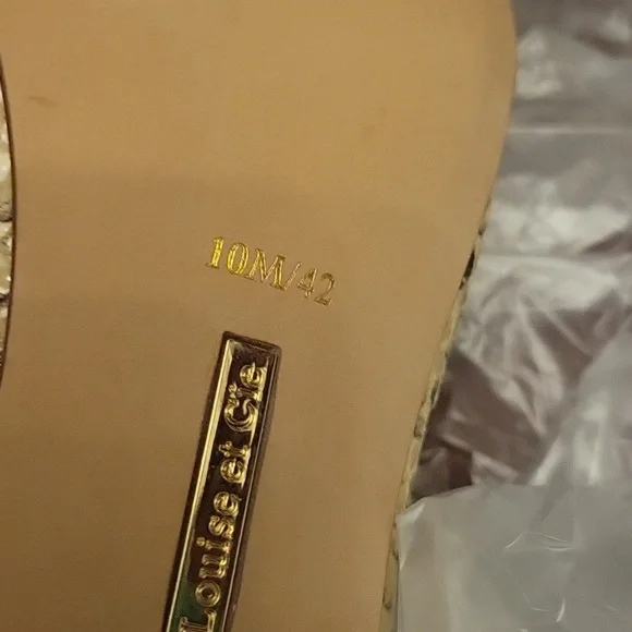 LOUISE ET CIE JORDYNA PUMPS HEELS ANIMAL PRINTS SHOES  SIZE 10 beige brown color - Picture 11 of 12